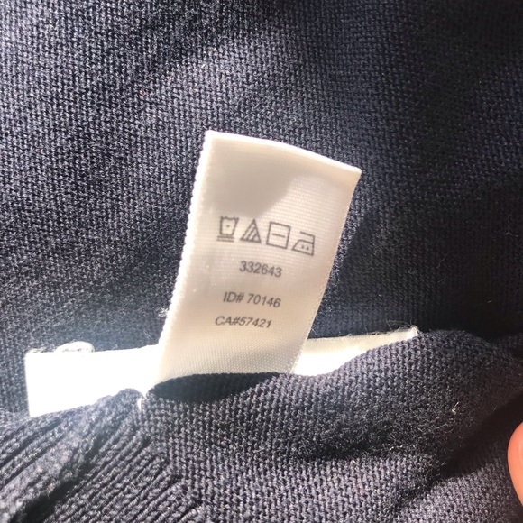 LOFT navy cotton cardigan - Picture 2 of 5